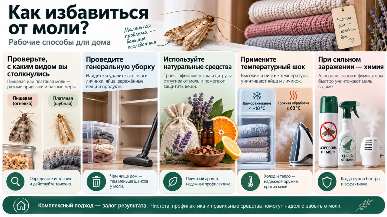 Как без следа убрать личинок и кладки из шкафов и банок